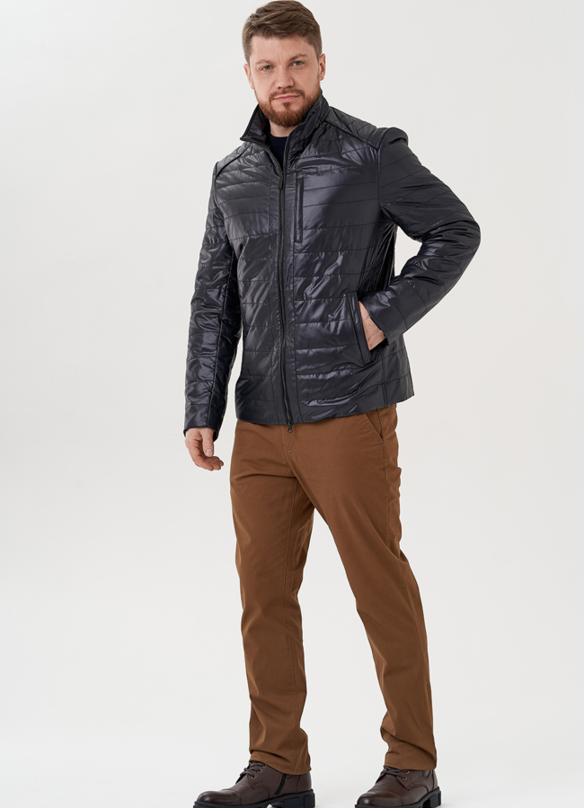 Куртка мужская черного цвета  модель № 24360 в кредит