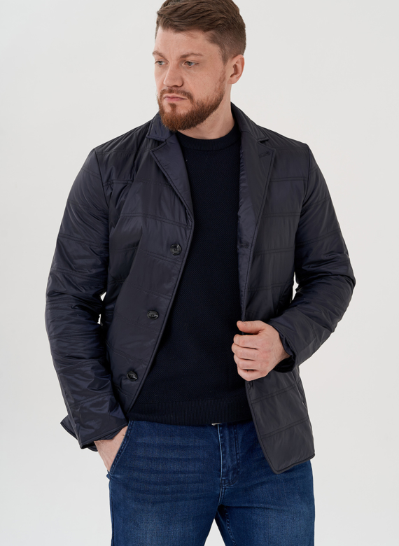 Мужская куртка синего цвета 