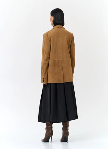 Жакет из натуральной замши фото