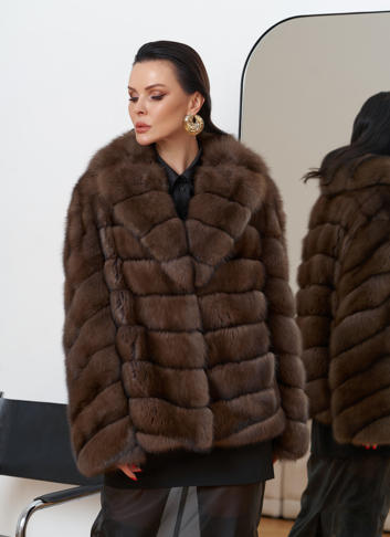 Шуба из баргузинского соболя