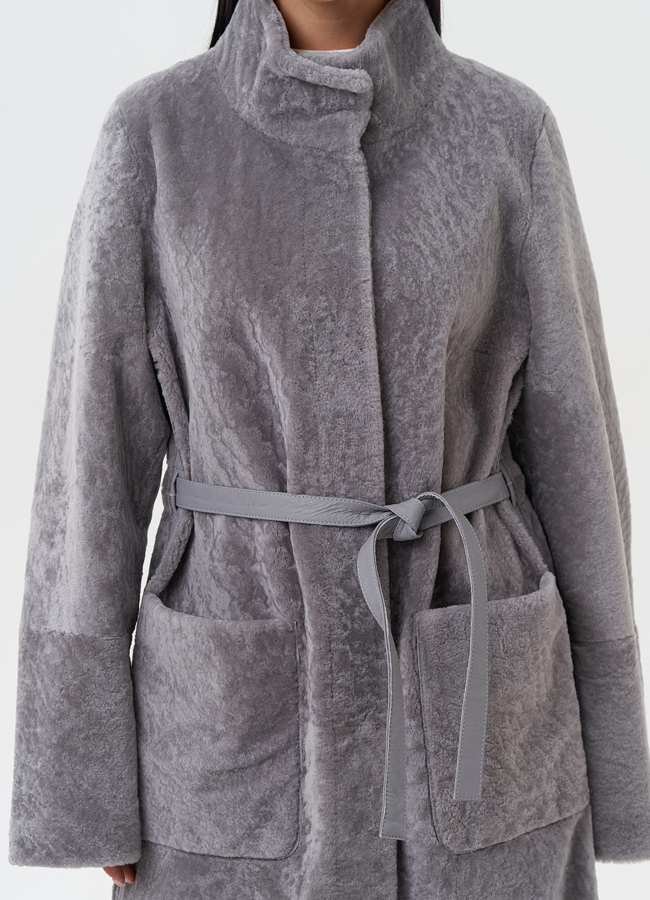 Двухсторонняя дубленка модель № 28696 в рассрочку